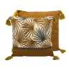 Coussin lushy pompons 40x40cm