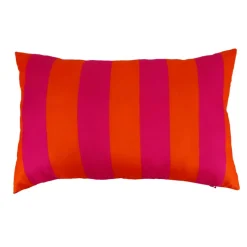 Coussin peps 30x50cm rose/orange