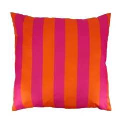 Coussin peps 60x60cm rose/orange
