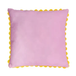 Coussin piping feston 45x45cm