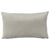 Coussin plisse 50x30cm ivoire