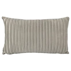Coussin plisse 50x30cm ivoire