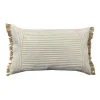 Coussin raye a franges 30x50cm b