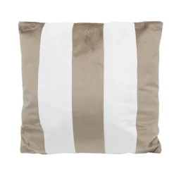 Coussin rya 40x40cm velours beig