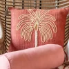 Coussin slub coton 45x45cm palmi