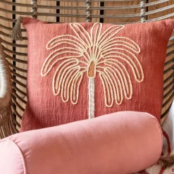 Coussin slub coton 45x45cm palmi