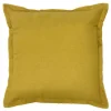 Coussin uni 38x38cm ocre