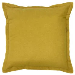 Coussin uni 38x38cm ocre