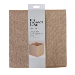Cube de rangement jute
