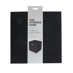 Cube rangement noir