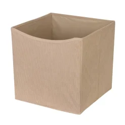 Cube rangement velours cotele 31