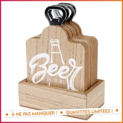 4 dessous de verre + support
