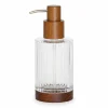 Distributeur a savon verre/bois