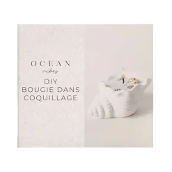 Diy bougie dans coquillage