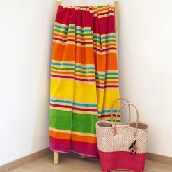 Drap de plage xl 140x180cm coton