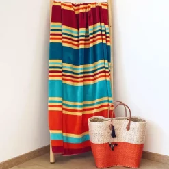 Drap de plage xl 140x180cm coton