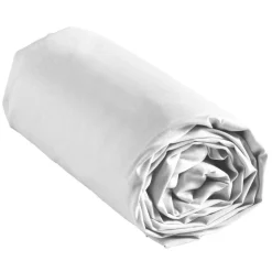 Drap housse 160x200 blanc homeco