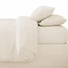 Drap housse 160x200cm beige