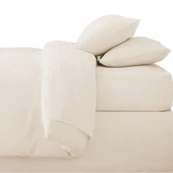 Drap housse 140x190cm beige