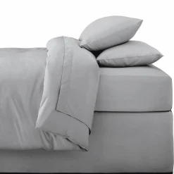 Drap housse 90x190cm gris