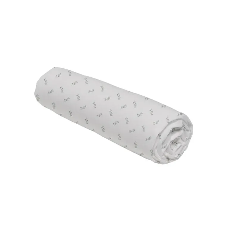 Drap housse 90x190 coton floral