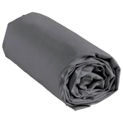 Drap housse 160x200 gris fonce h