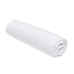 Drap housse 140x190 jersey blanc