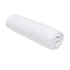 Drap housse 90x190 jersey blanc