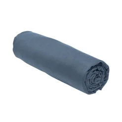 Drap housse 140x190 jersey bleu