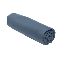 Drap housse 90x190 jersey bleu o