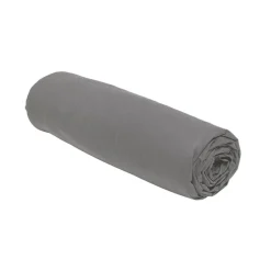 Drap housse 160x200 jersey gris