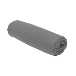 Drap housse 90x190 jersey gris f