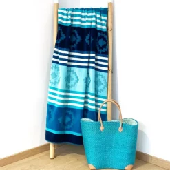 Drap plage coton cisele 90x170