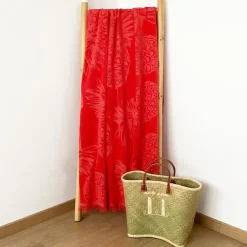 Drap plage velours jacquard uni