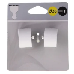 Embout bouchon d28 x2 - blanc ma