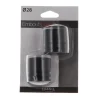 Embout bouchon x 2 d28 - noir ma