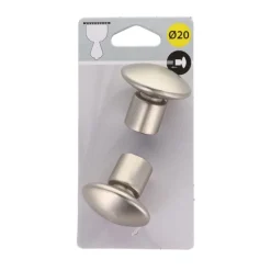 Embout champignon d20 x2 - argen