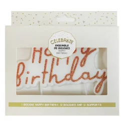 Ensemble de bougies happy birth