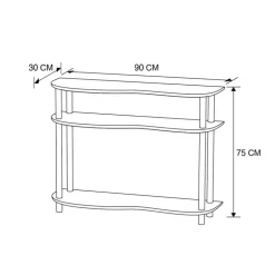 Etagere / console vague creme