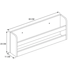 Etagere enfant 60 cm