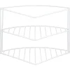 Etagere placard angle 3niv blanc