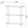 Etagere vague blanche