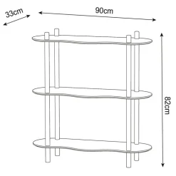 Etagere vague blanche