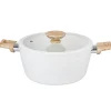 Faitout creme strie d24cm