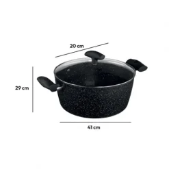 Faittout 28 alu forge caractere