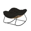 Fauteuil bascule tulum anthracit