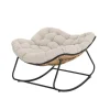 Fauteuil bascule tulum beige
