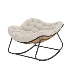 Fauteuil bascule tulum beige