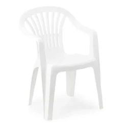 Fauteuil monobloc blanc