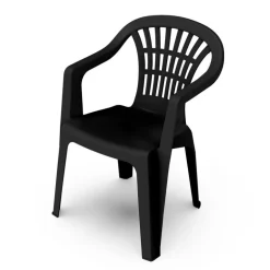 Fauteuil monobloc gris